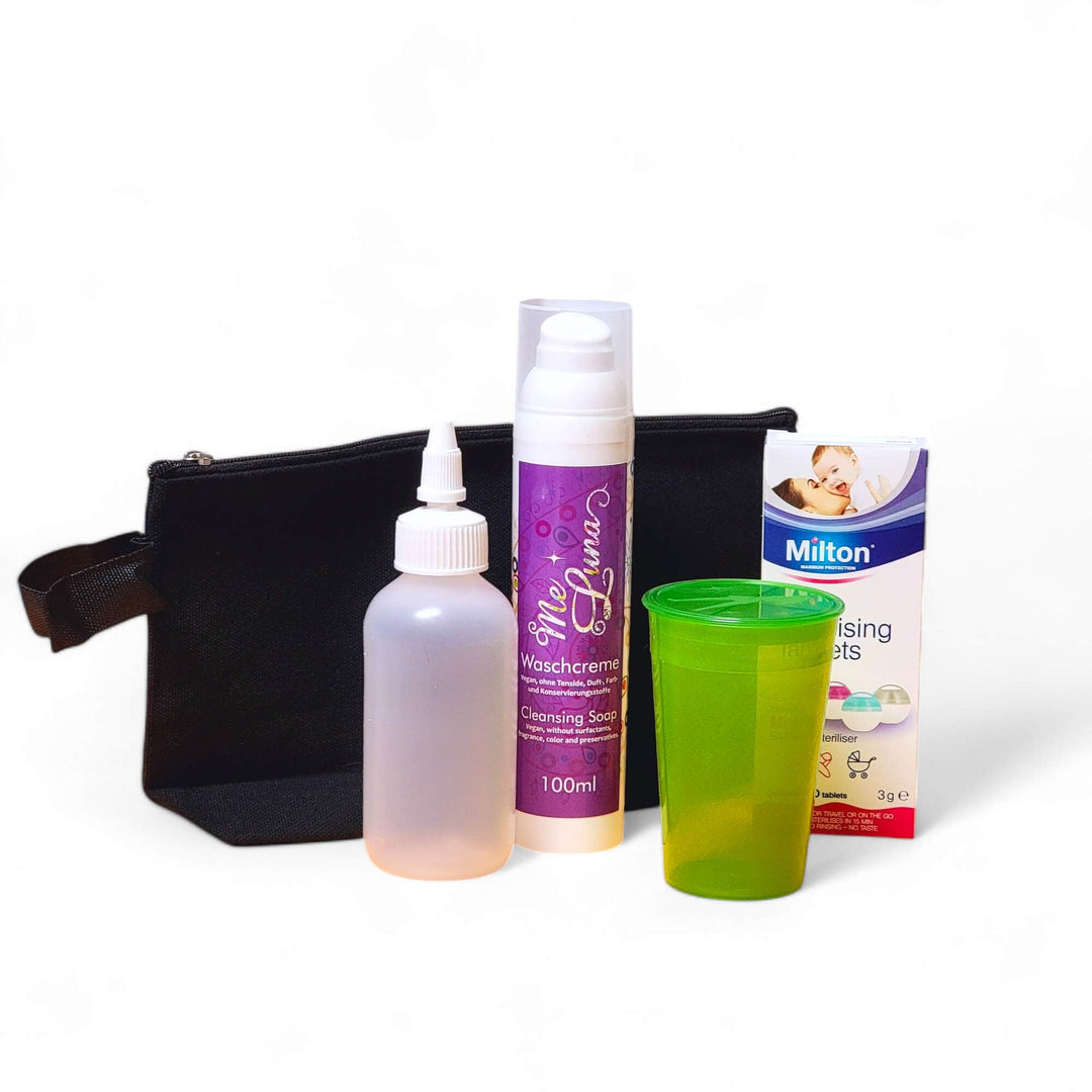 travel kit for menstrual cup cleaning