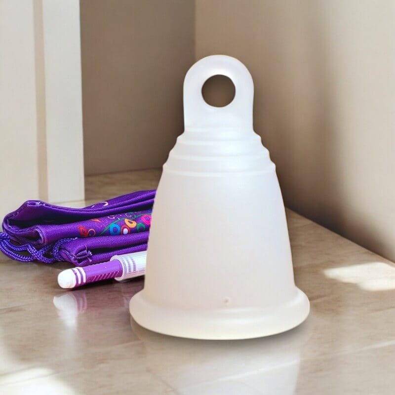 Heavy Flow MeLuna Menstrual Cup with Ring, Classic