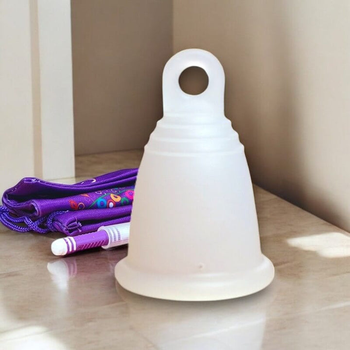 Heavy Flow MeLuna Menstrual Cup with Ring, Classic