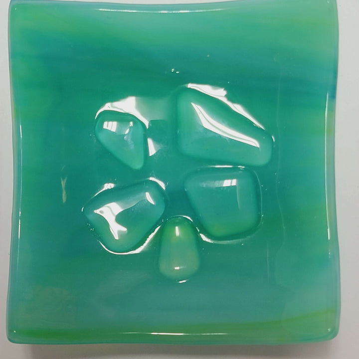 Bandeja de cristal para guardar copas menstruales Artisan