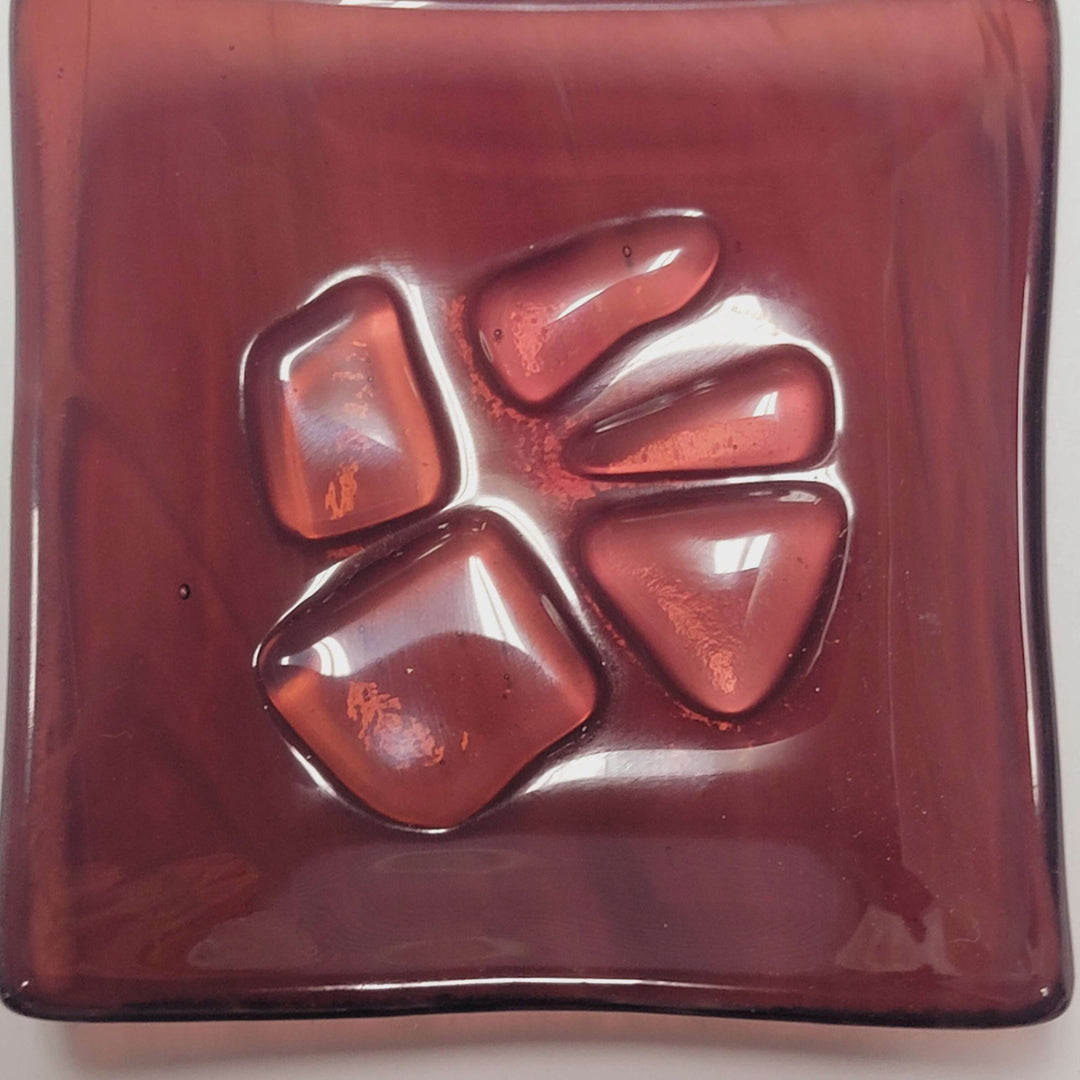 Bandeja de cristal para guardar copas menstruales Artisan