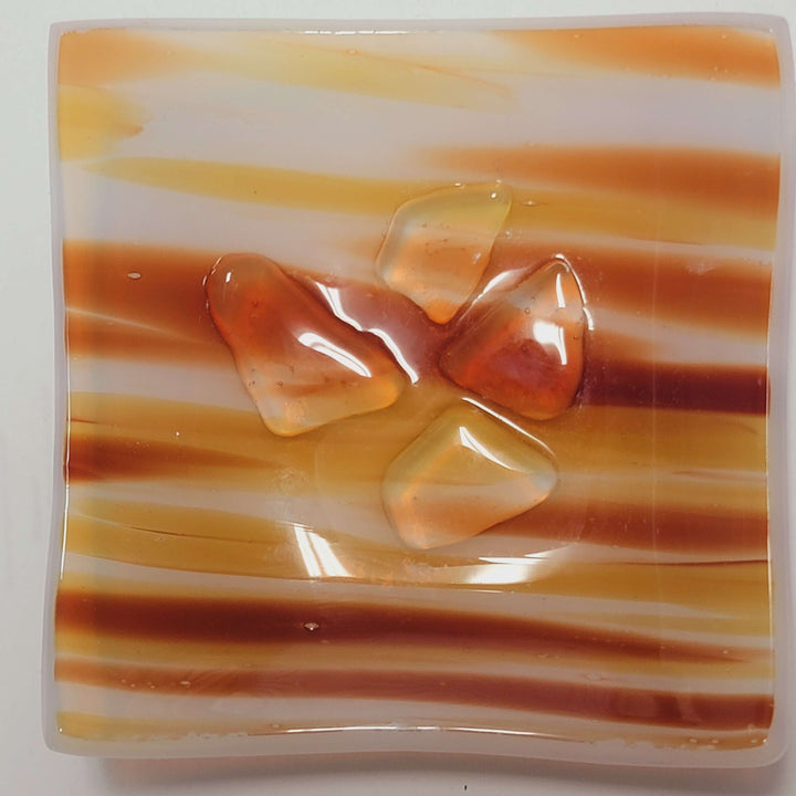 Bandeja de cristal para guardar copas menstruales Artisan
