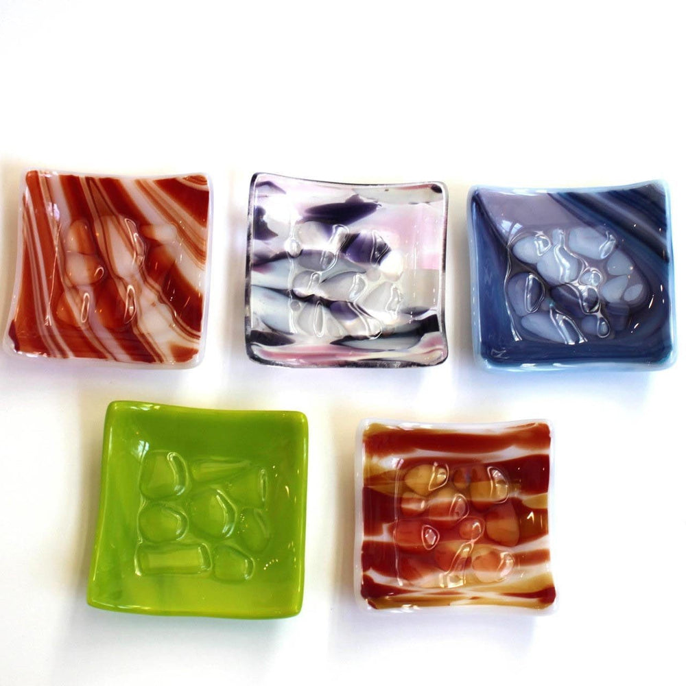 Bandeja de cristal para guardar copas menstruales Artisan