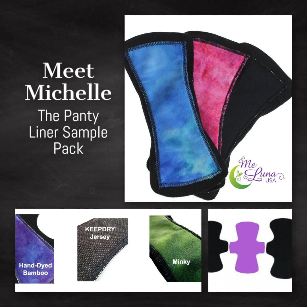 SALE 3-Pack Domino Pads Panty Liner "MICHELLE"- Sampler Domino Pads