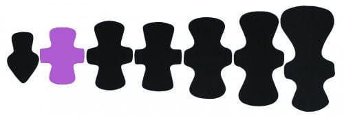 Salvaslip de tela Domino Pads Petite en visón