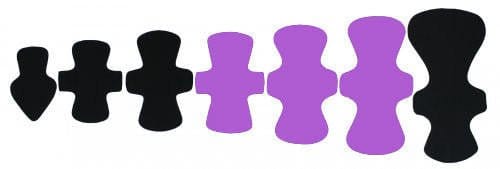 Domino Pads Variety Pack Domino Cloth Pads "KATRIN"- Regular- HD Bamboo