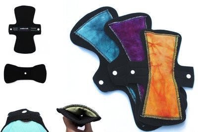 Domino Pads Variety Pack Domino Cloth Pads- Petite- "NORTHERN LIGHTS" HD Bamboo 