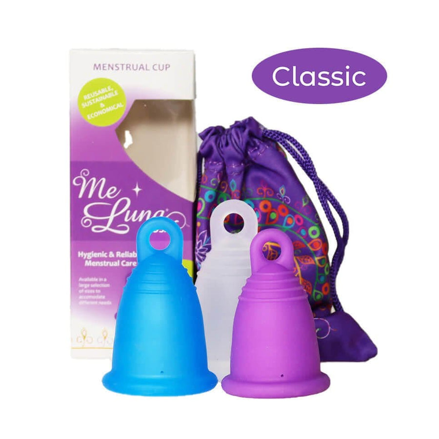 Low Cervix MeLuna Menstrual Cup (USA/FDA version) Ball Handle, Shorty, Classic
