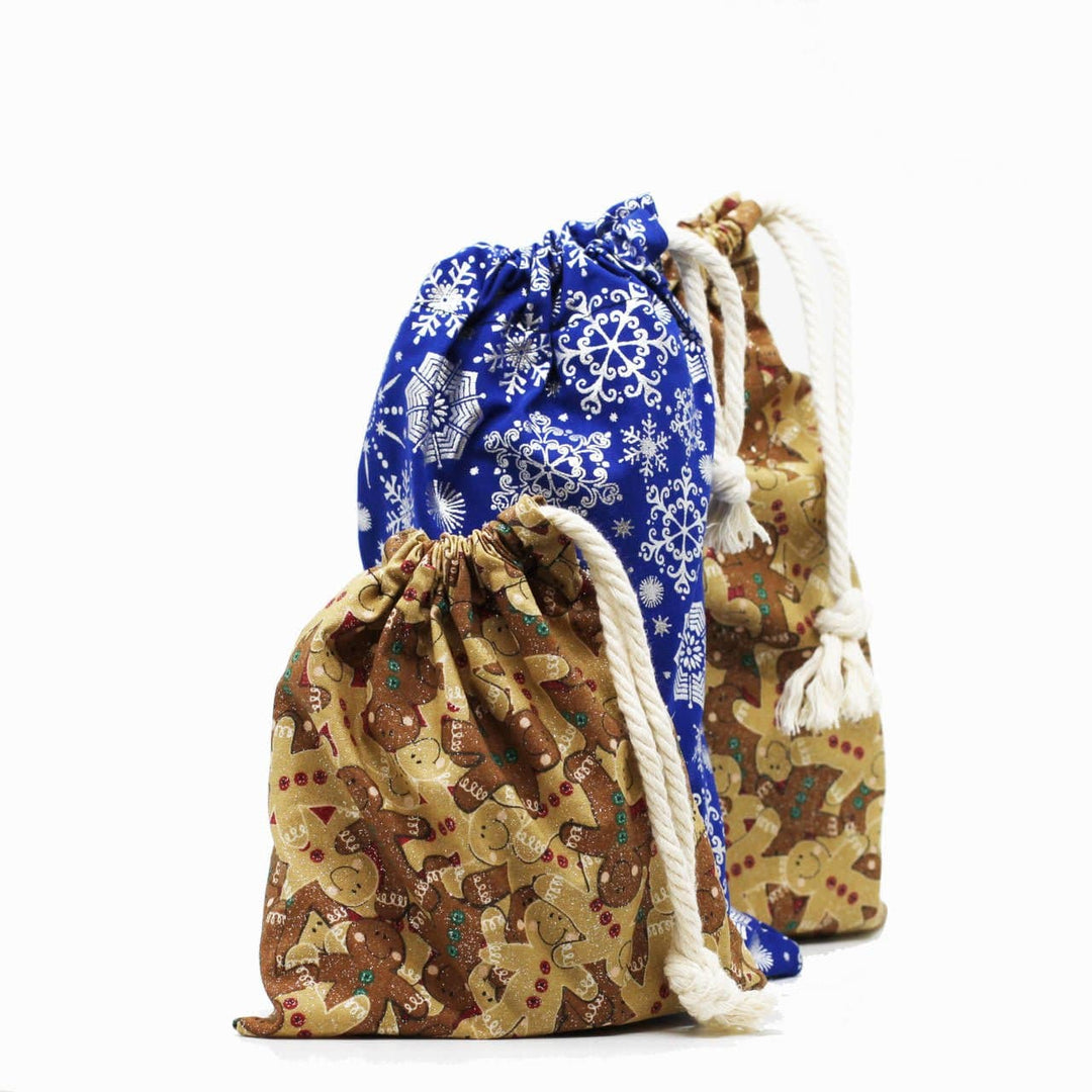 Bolsa de regalo reutilizable con cordón de algodón - Pequeña