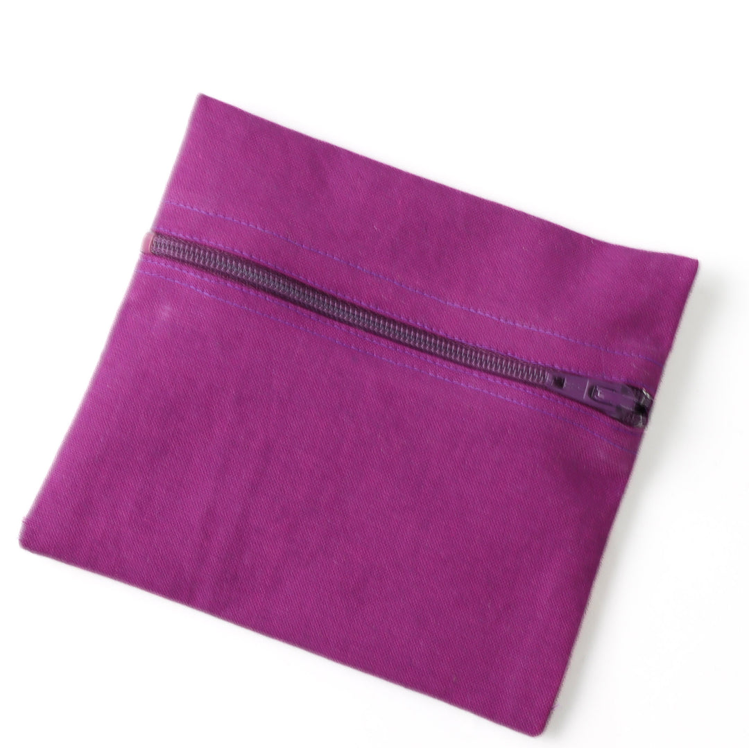 Zippered Menstrual Cup Pouch | Satin or Organic Cotton