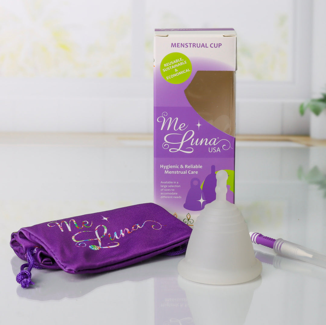 MeLuna Low Cervix Menstrual Cup | Shorty | Classic | Stem Handle