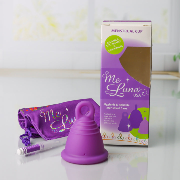 MeLuna Low Cervix Menstrual Cup | Shorty | Classic | Ring Handle