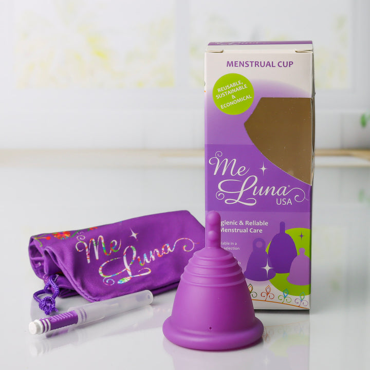 MeLuna Low Cervix Menstrual Cup | Shorty | Sport | Stem Handle