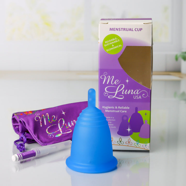 Copa menstrual MeLuna (versión EE. UU./FDA) Mango con vástago, deportivo