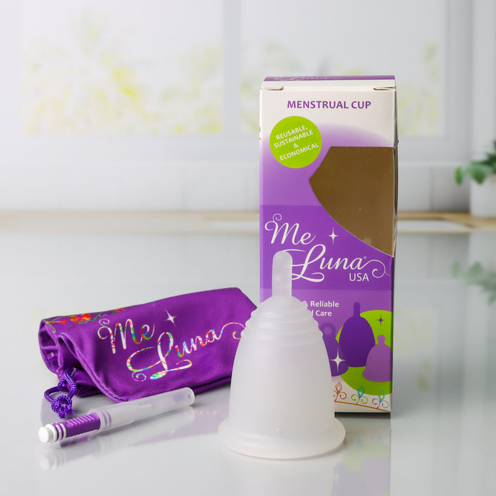 Copa menstrual MeLuna (versión EE. UU./FDA) Mango con vástago, deportivo