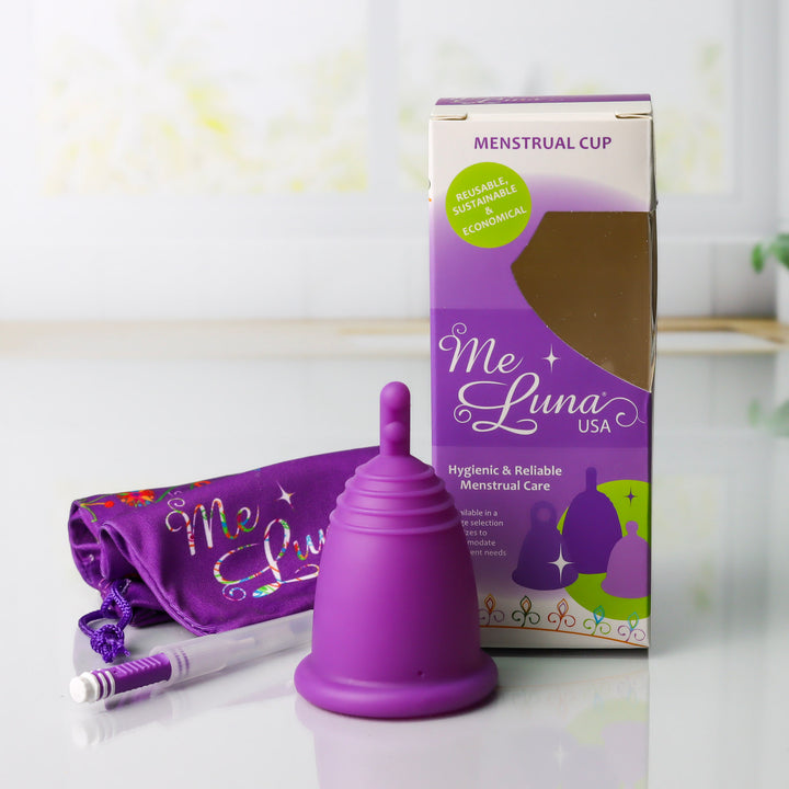MeLuna Heavy Flow Menstrual Cup | High Capacity XL | Classic | Stem Handle