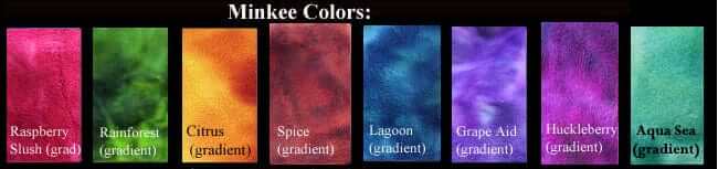Minky Domino Pad fabric color choices