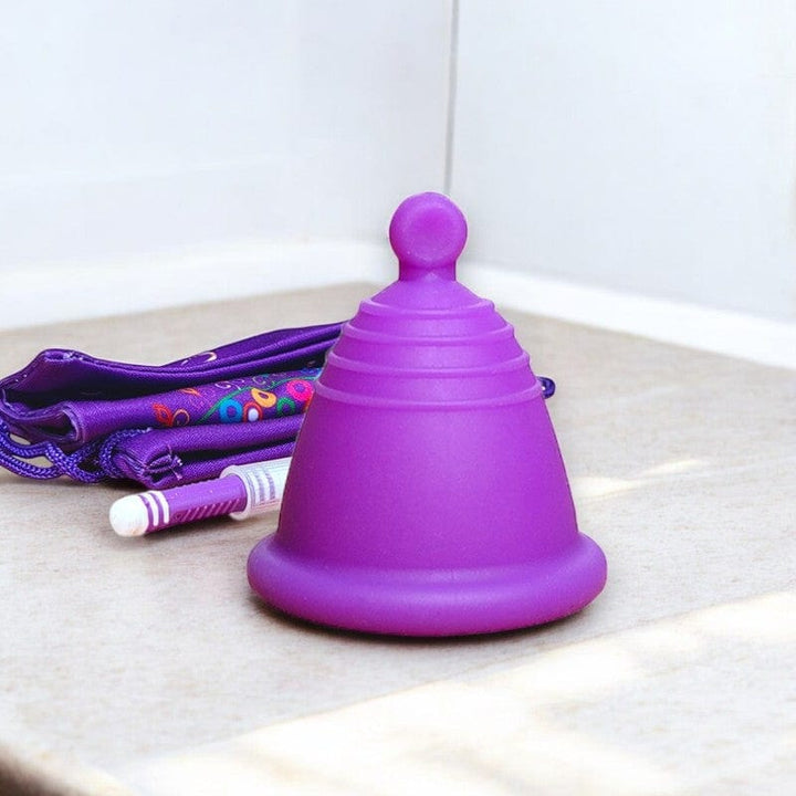Low Cervix MeLuna Menstrual Cup (USA/FDA version), Ball Handle, Shorty, SPORT