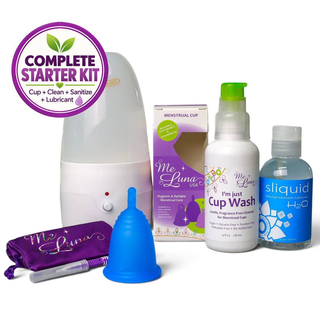 Menstrual Cup Beginner Kit | Steam Sanitizer &amp; Extras