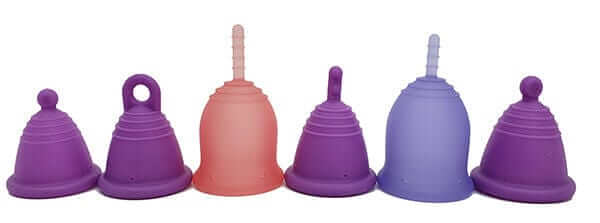 Lena Cup compared side by side with low cervix MeLuna Shorty menstrual cups