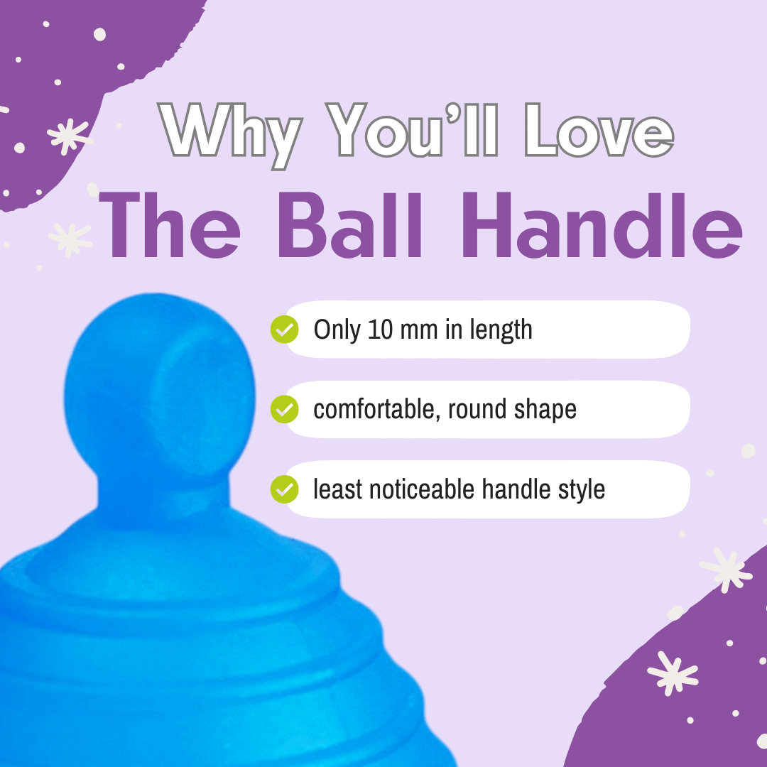 MeLuna Menstrual Cup (USA/FDA version) Ball Handle, Classic