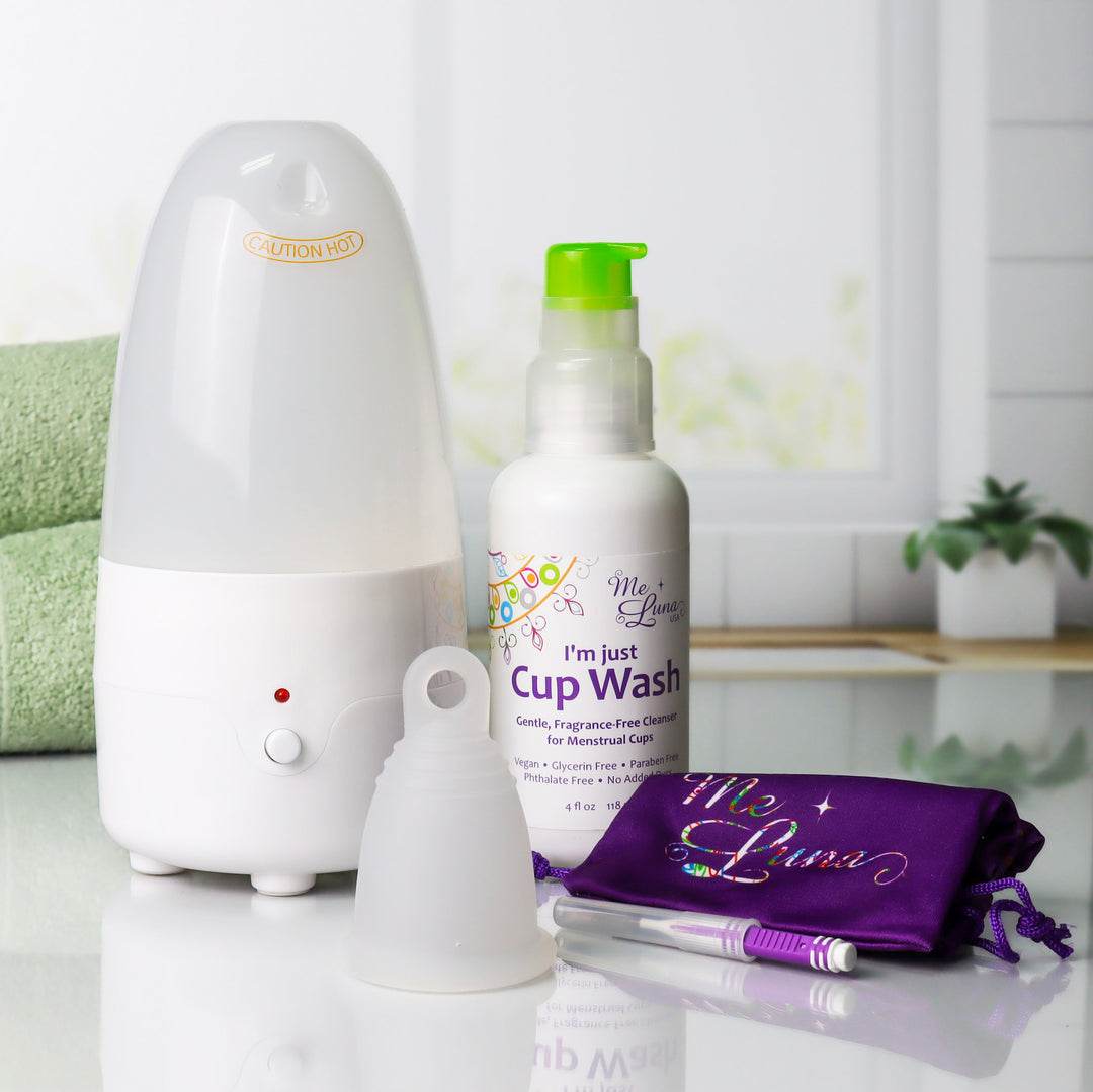 Menstrual Cup Beginner Kit | Steam Sanitizer & Extras