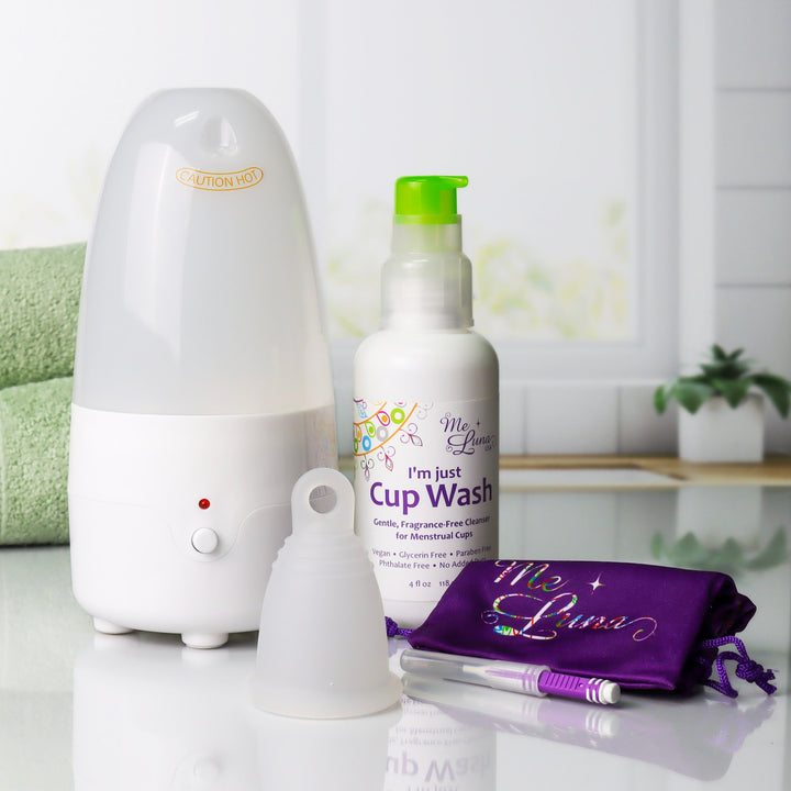 Menstrual Cup Beginner Kit | Steam Sanitizer & Extras