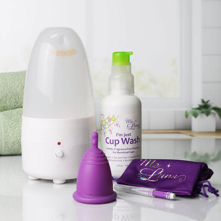 Menstrual Cup Beginner Kit | Steam Sanitizer & Extras