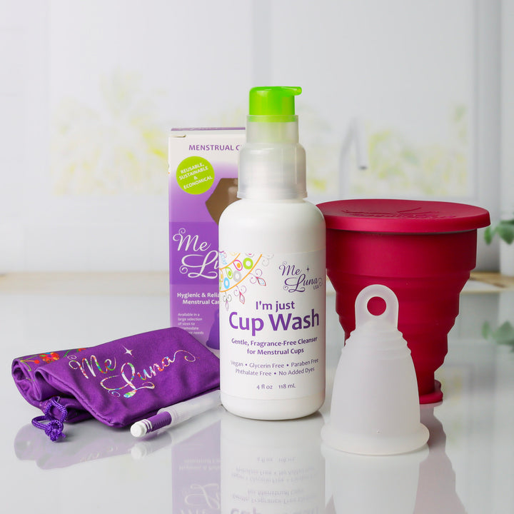 Kit de copa menstrual sin colorantes - Desinfección en microondas