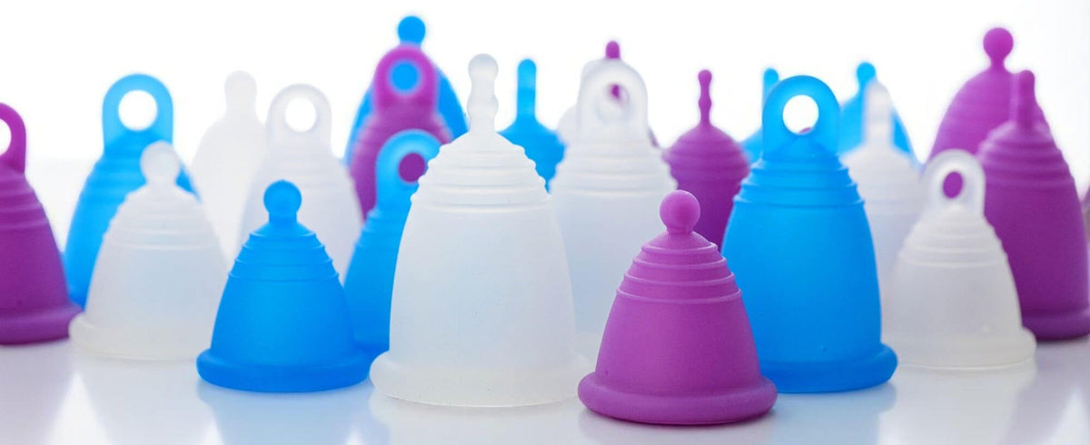 selection of meluna menstrual cups
