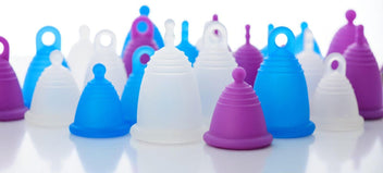 selection of meluna menstrual cups