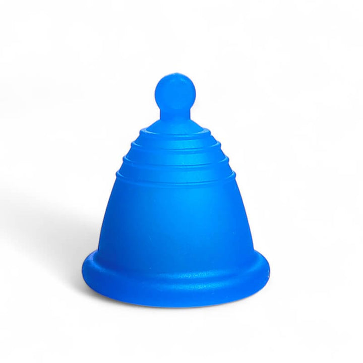 Meluna menstrual cup shorty low cervix cup blue ball