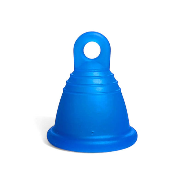 Meluna menstrual cup shorty low cervix blue ring