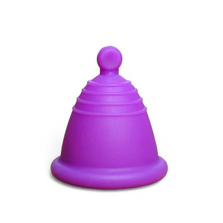 Meluna menstrual cup shorty low cervix cup purple ball