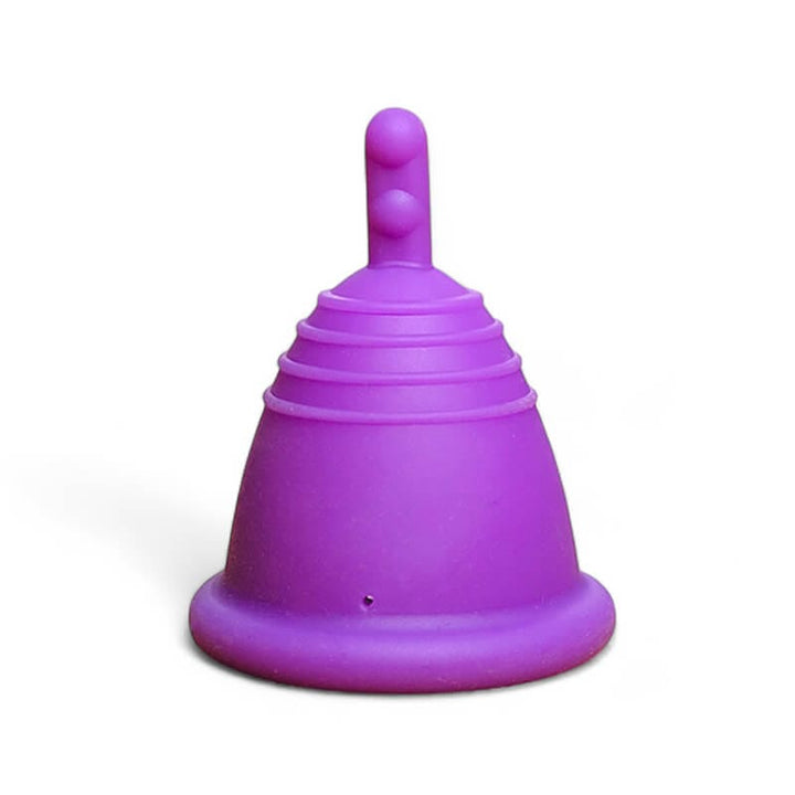Meluna menstrual cup shorty low cervix cup purple stem