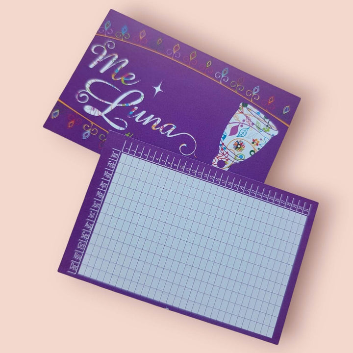 Wallet-Size Period Tracker Card 365 Days