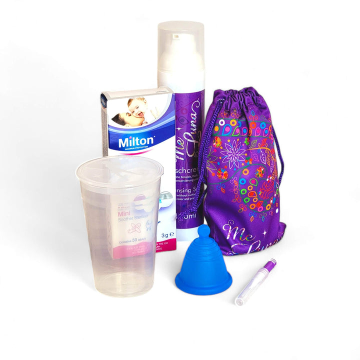 Menstrual cup kit Milton clear blue low cervix