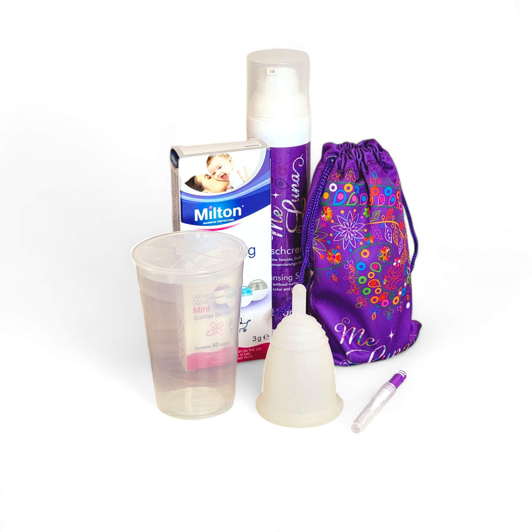 Colorant-Free Menstrual Cup Kit - with Milton Tabs