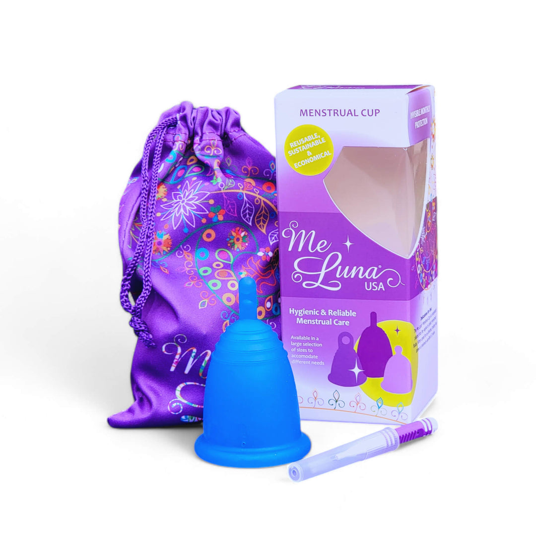 Copa menstrual MeLuna (versión EE. UU./FDA) Mango con vástago, deportivo