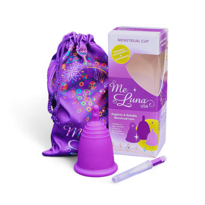 MeLuna Menstrual Cup (USA/FDA version) Stem Handle, SPORT