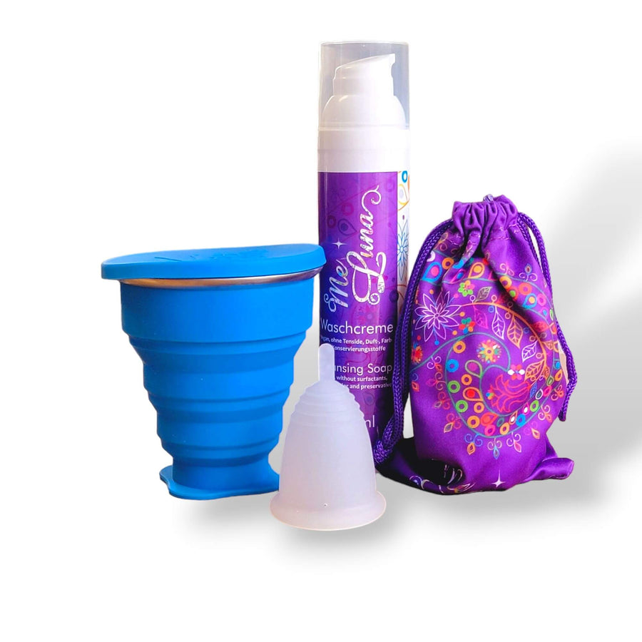 menstrual cup kit with colorant free me luna menstrual cup