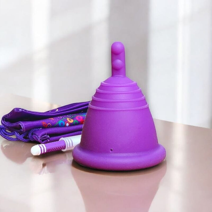 Low Cervix MeLuna Menstrual Cup (USA/FDA version) Stem, Shorty, SPORT