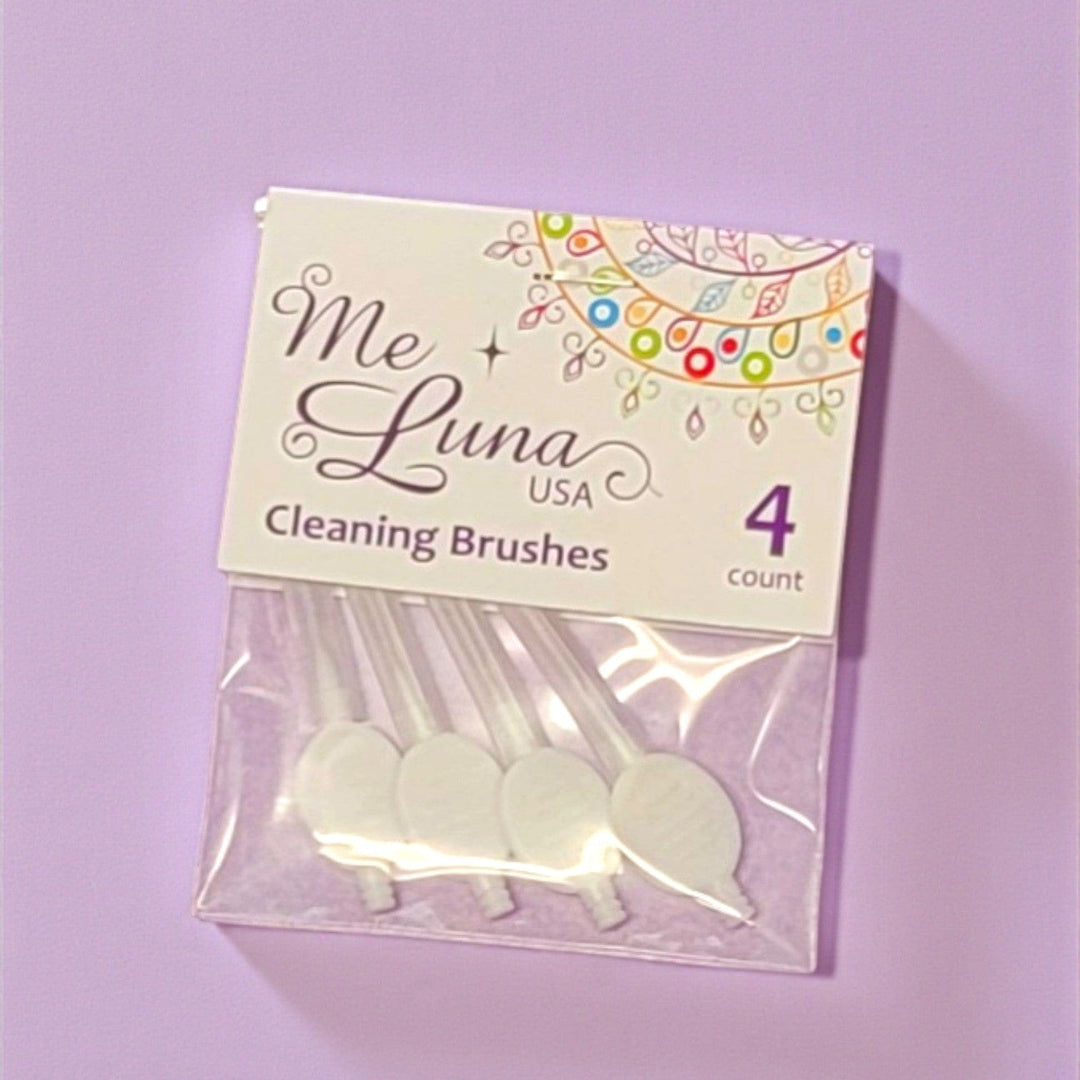 Cepillo limpiador de copas menstruales para orificios de ventilación (pack de 4)