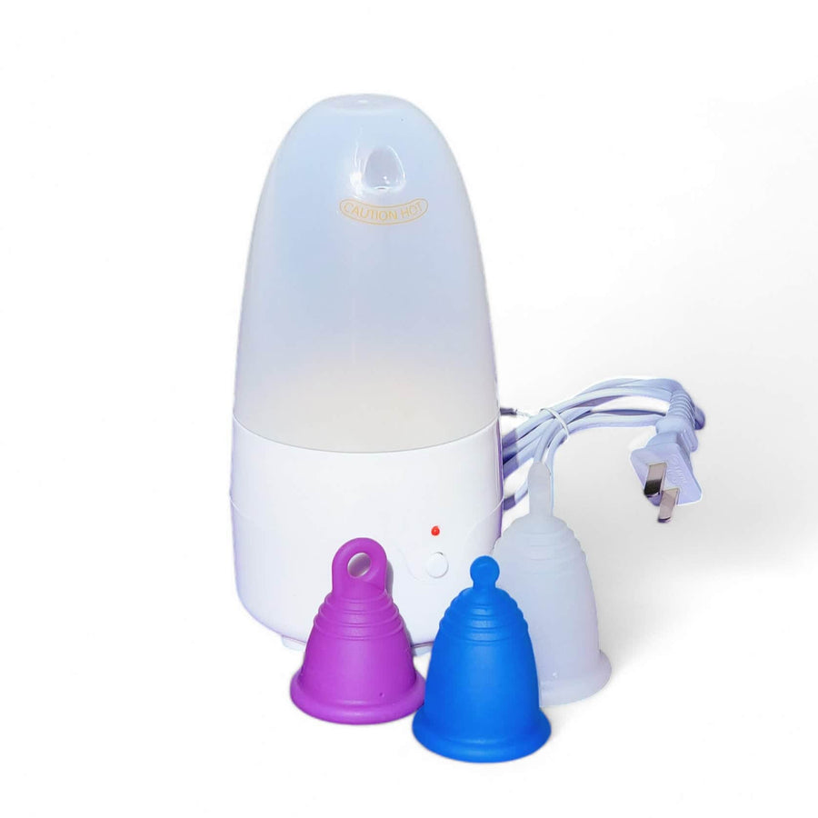 Dispositivo de desinfección por vapor para copas menstruales