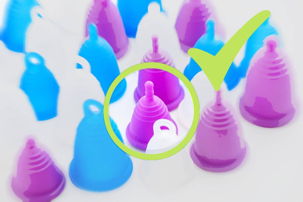 Variety of menstrual cups by MeLuna USA