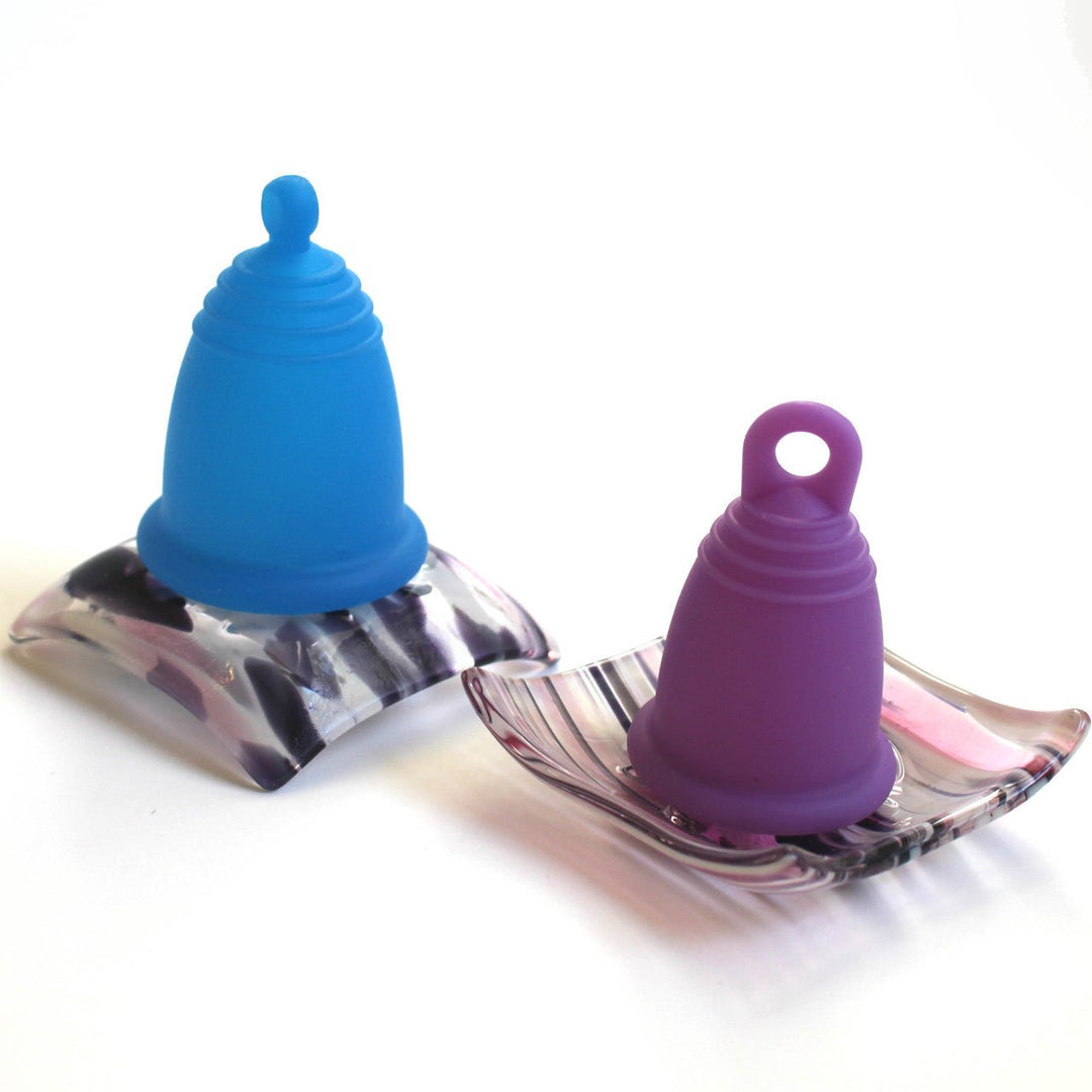 Artisan Menstrual Cup textured glass trays