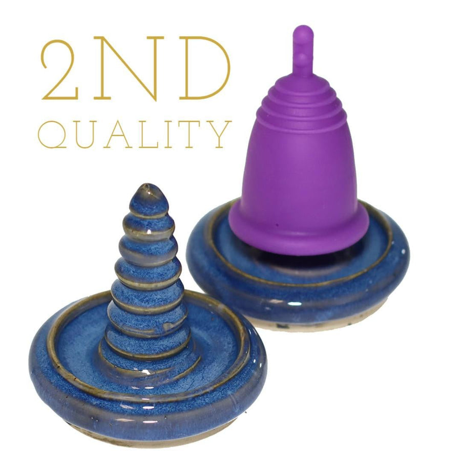  Artisan Clay Menstrual Cup Stand - SECONDS! 