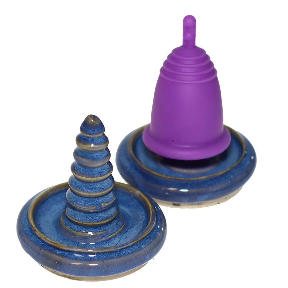  Artisan Clay Menstrual Cup Stand  