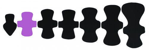 Reusable Cloth Pads Domino Pads Petite Liner CHARLIE-  3-Pack Sampler