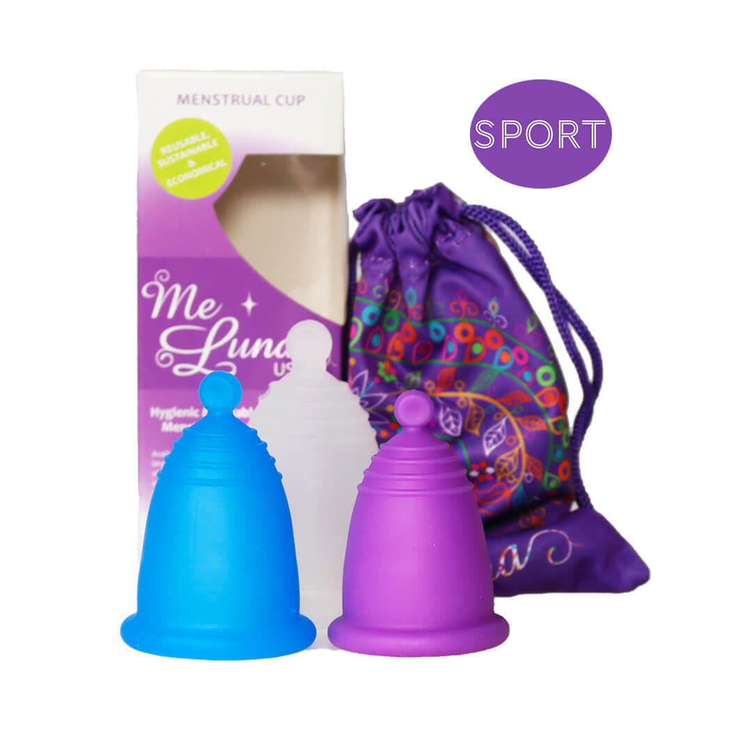MeLuna Copa Menstrual (versión USA/FDA) Mango de bola, Deporte
